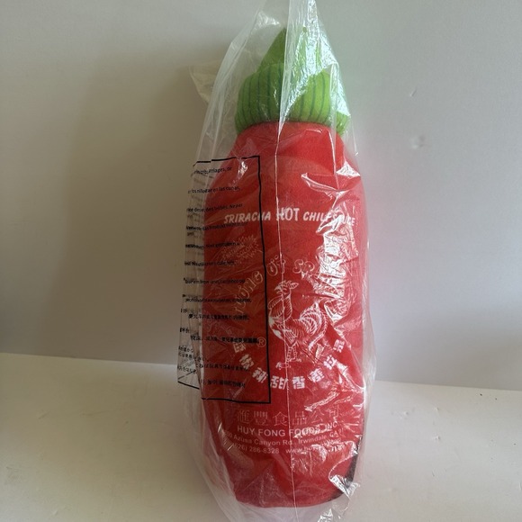 Other - Sriracha Hot Chili Sauce Plush‎ 18" Bottle Stuffed